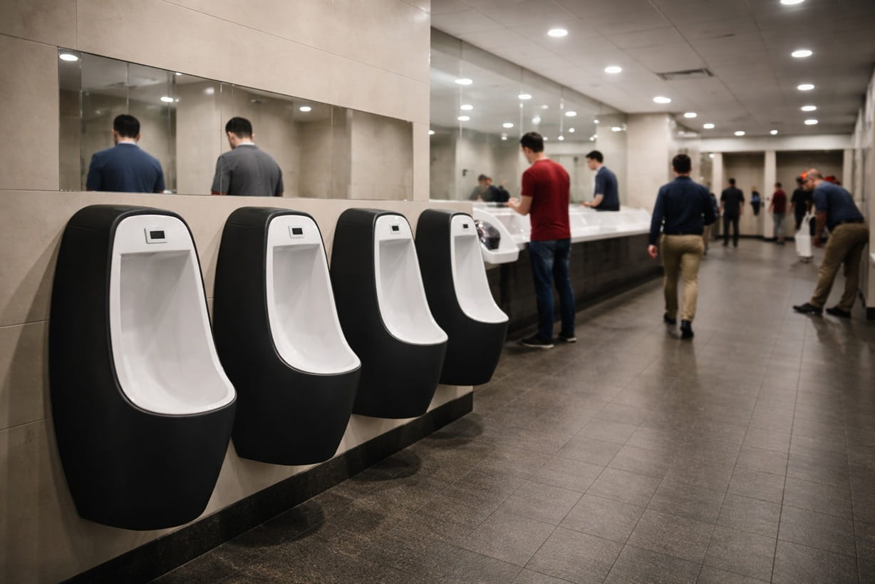 commercial-mens-bathroom-urinals-modern-design